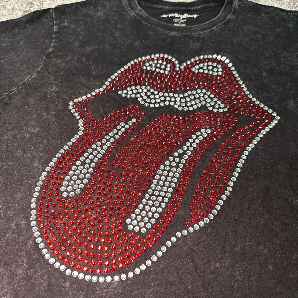 The Rolling Stones Black and Red Short Sleeve Tee - Picture 2 of 4
